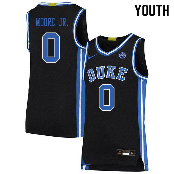 2020 Youth #0 Wendell Moore Jr. Duke Blue Devils College Basketball Jerseys Sale-Black